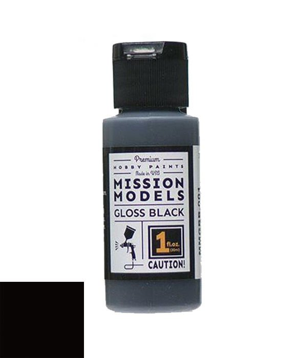 Mission Models MMGBB-001 Gloss Black Base for Chrome Maket Boyası 30ml