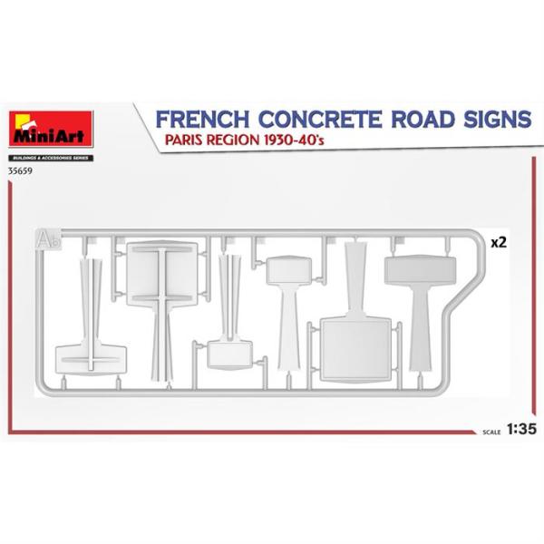 MiniArt Fransa Beton Yol İşaretleri. Paris Bölgesi 1930-40