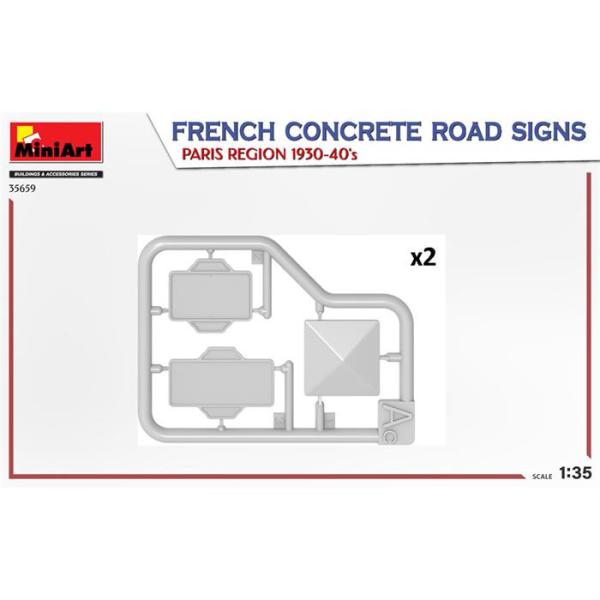 MiniArt Fransa Beton Yol İşaretleri. Paris Bölgesi 1930-40