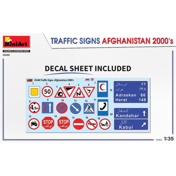 MiniArt Afganistan Trafik İşaretleri 2000ler