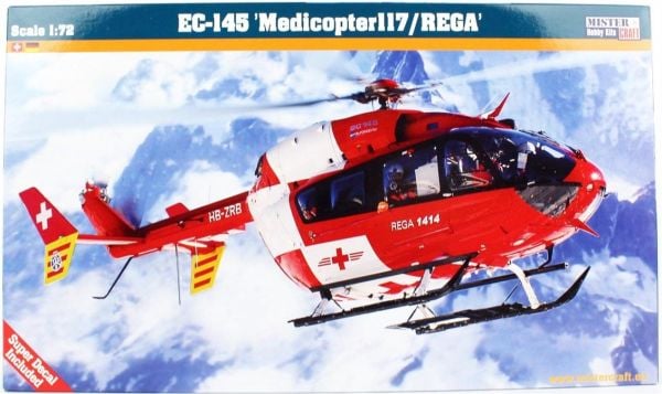 Mistercraft F031 1/72 Ölçek, EC-145 Medicopter 117 (Rega) Çok Amaçlı helikopter, Plastik Model kiti