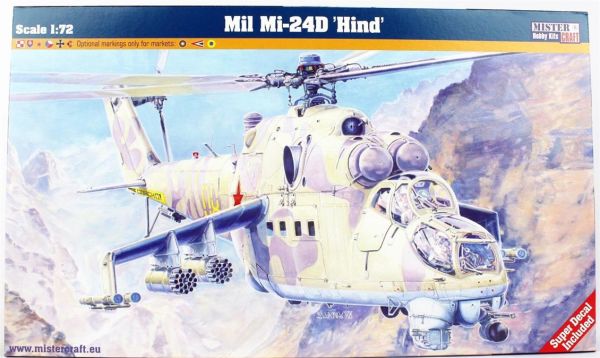 Mistercraft F044 1/72 Ölçek, Mil Mi-24D Hind Askeri Helikopter, Plastik Model kiti