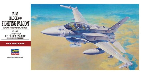 Hasegawa PT44 7244 1/48 Ölçek, F-16F (Block 60) Fighting Falcon, Savaş Uçağı, Plastik Model kiti