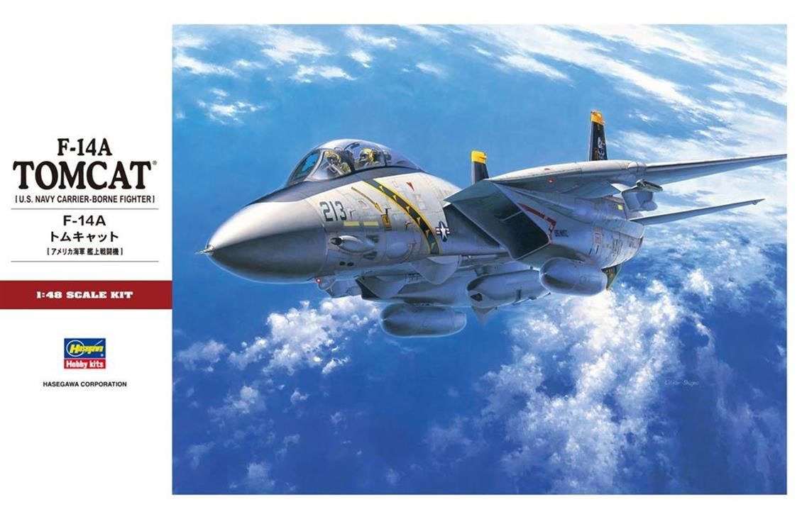 Hasegawa PT46 7246 1/48 Ölçek, F-14A Tomcat, Savaş Uçağı, Plastik Model kiti