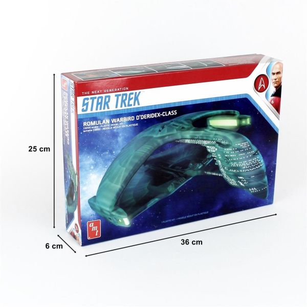 AMT 1125M 1/3200 Ölçek, Star Trek Romulan Warbird, Plastik Uzay Aracı Maketi