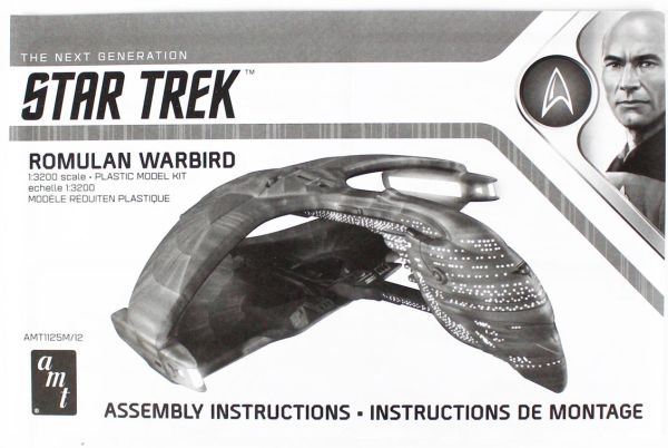 AMT 1125M 1/3200 Ölçek, Star Trek Romulan Warbird, Plastik Uzay Aracı Maketi