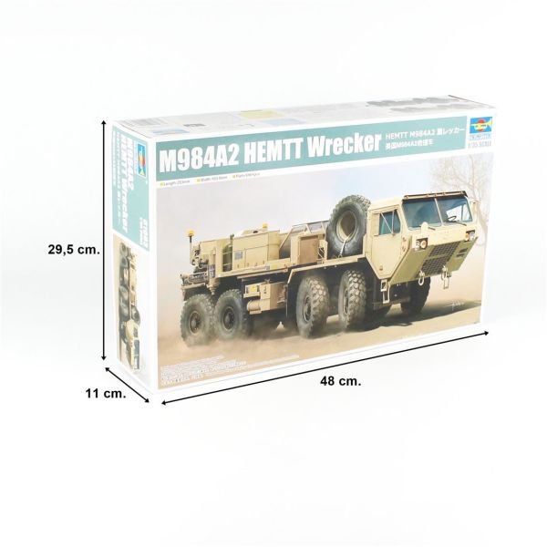 Trumpeter 01083 1/35 Ölçek, M984A2 HEMTT Kurtarma Aracı, Plastik Model Kiti