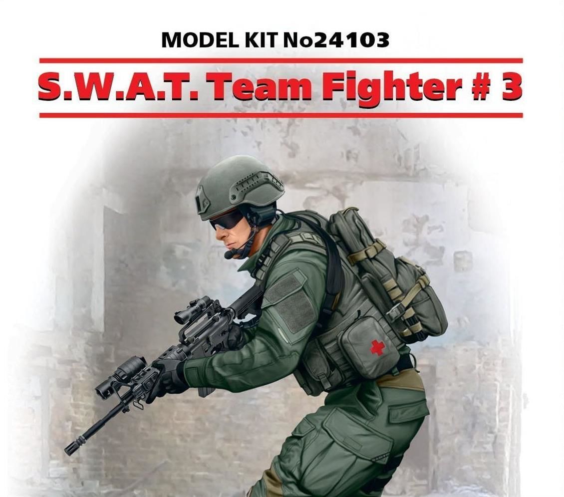 ICM 24103 1/24 Ölçek, S.W.A.T. Team Fighter 3