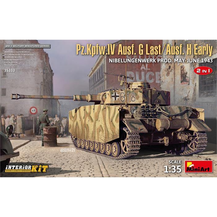 MiniArt Pz.Kpfw.IV Ausf. G-Last/H-Early Nibelungenwerk Prod. (Mayıs-Haziran 1943) 2in1 Interior Kit