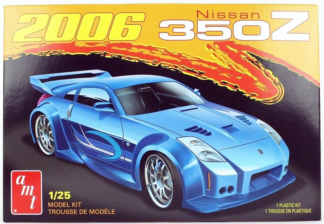 AMT 1220M 1/25 Ölçek, 2006 Nissan 350Z 2T, Plastik Araba Maketi