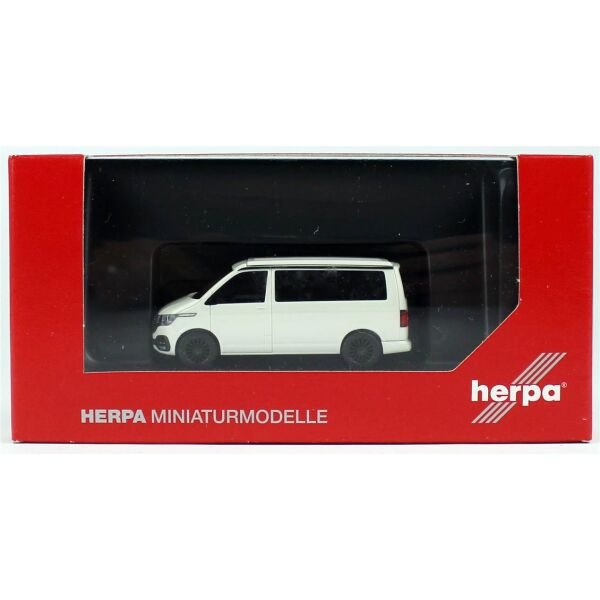 Herpa 096805 1/87 Ölçek, VW T6.1 California Minibüs, Beyaz, Sergilemeye Hazır Model Araç