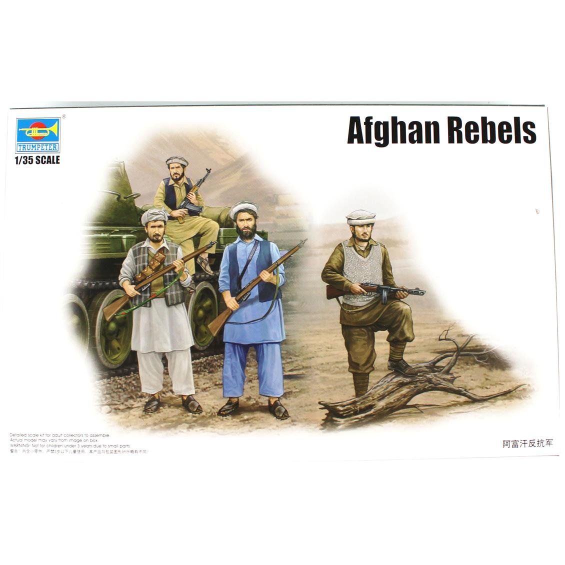 Trumpeter 00436 1/35 Ölçek, Afgan İsyancı Figürleri Plastik Model Kiti