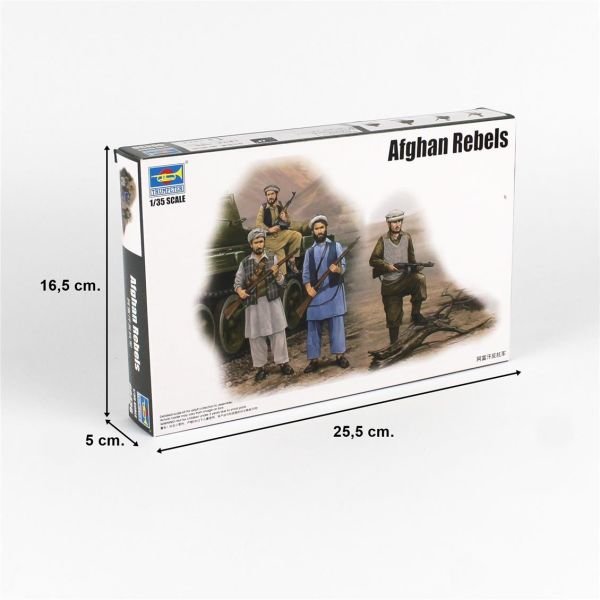 Trumpeter 00436 1/35 Ölçek, Afgan İsyancı Figürleri Plastik Model Kiti