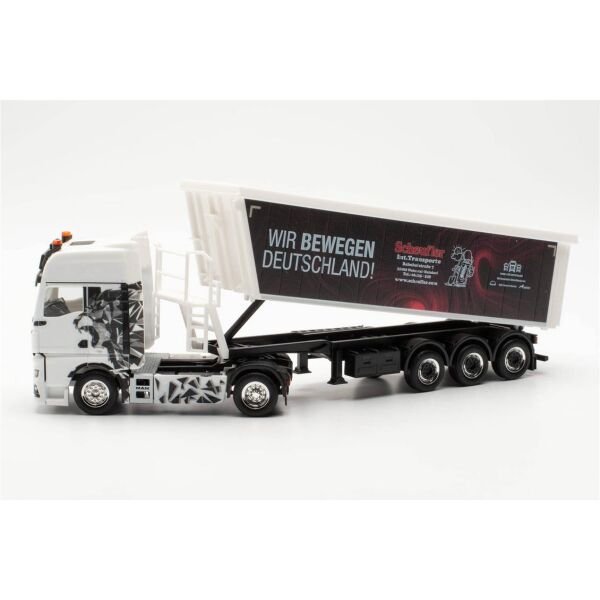 Herpa 317153 1/87 Ölçek, MAN TGX GX Stöffelliner Yarı Römork (Scheufler) Sergilemeye Hazır Model Araç