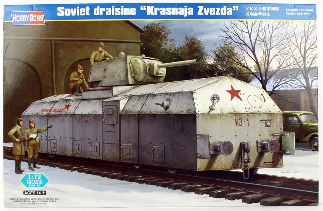 HobbyBoss 82912 1/72 Ölçek, Sovyet Zırhlı Treni, Plastik Model kiti