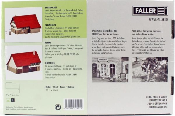 Faller 232197 1/160 Ölçek, Çiftlik Evi, Plastik Model Kiti