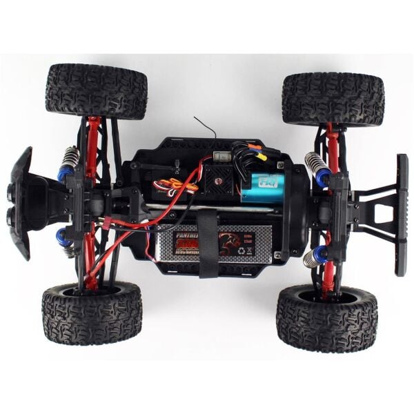 Remo 1035 1/10 Ölçek, 4WD Off Road Monster Truck, Mavi Kaportalı,Fırçasız Motorlu, 7.4V 3300mAh Li-Po Pilli, 2.4Ghz Kumandalı M