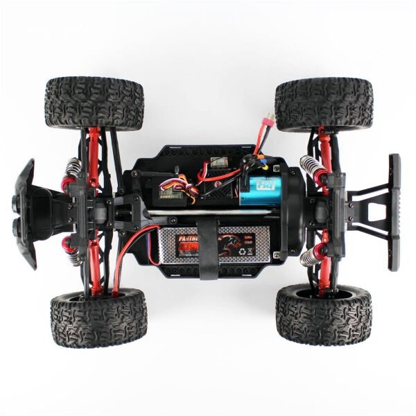 Remo 1035 1/10 Ölçek, 4WD Off Road Monster Truck, Kırmızı Kaportalı,Fırçasız Motorlu, 7.4V 3300mAh Li-Po Pilli, 2.4Ghz Kumandal