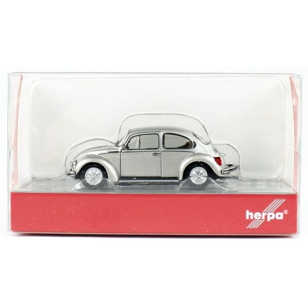 Herpa 430982 1/87 Ölçek, VW Beetle 1303, Gümüş Metalik, Sergilemeye Hazır Model Araç