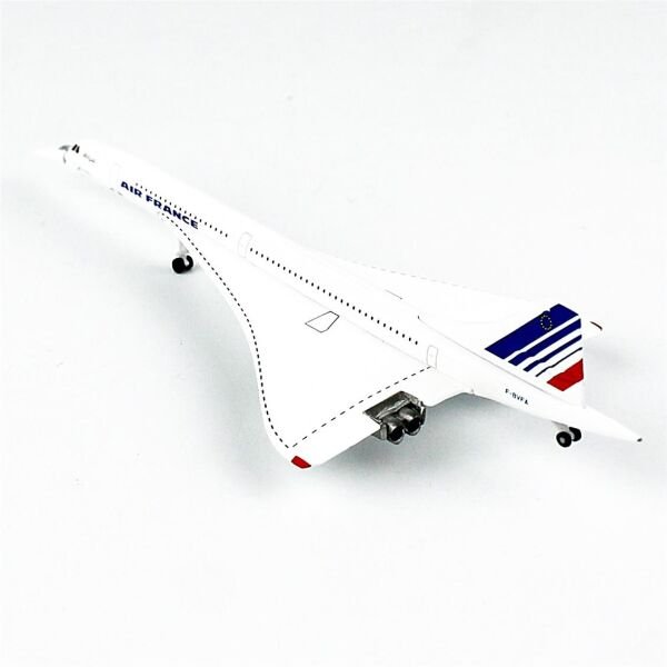 Herpa 532839-002 1/87 Ölçek, Air France Concorde, Sergilemeye Hazır Model Yolcu Uçağı