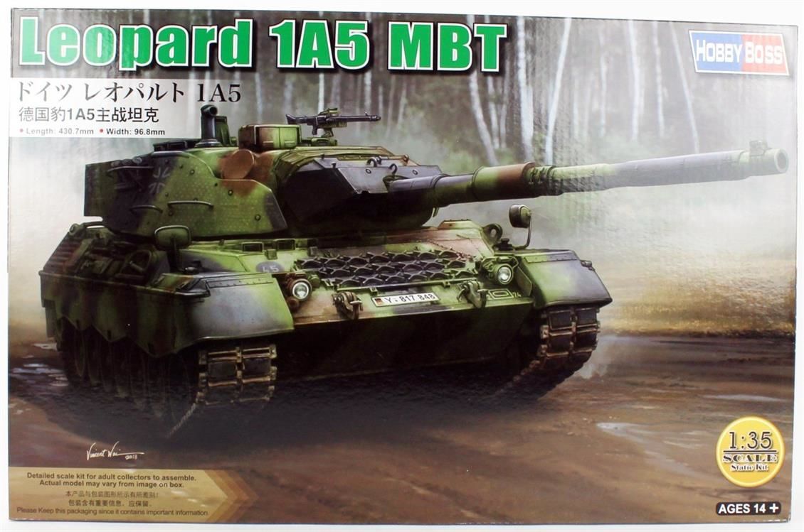 HobbyBoss 84501 1/35 Ölçek, Leopard 1A5 Ana Muhabere Tankı, Plastik Model kiti