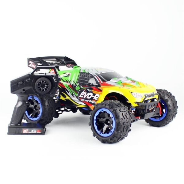 Remo 8066 1/8 Ölçek, 4WD Off Road Truggy Truck, Yeşil, Fırçasız Motorlu, 7.4V 4200mAh Li-Po Pilli, 2.4Ghz Kumandalı Model Araç