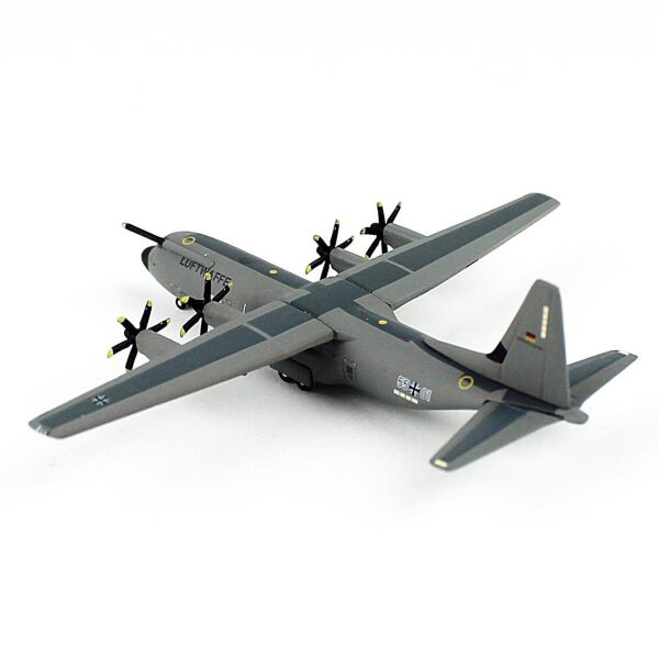 Herpa 537438 1/87 Ölçek, Luftwaffe C-130J-30 Super Hercules, Sergilemeye Hazır Model Askeri Uçak