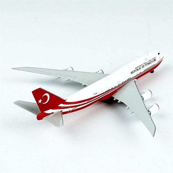 Herpa 537520 1/87 Ölçek, Türkiye Cumhuriyeti, Boeing 747-8 BBJ, Sergilemeye Hazır Model Yolcu Uçağı