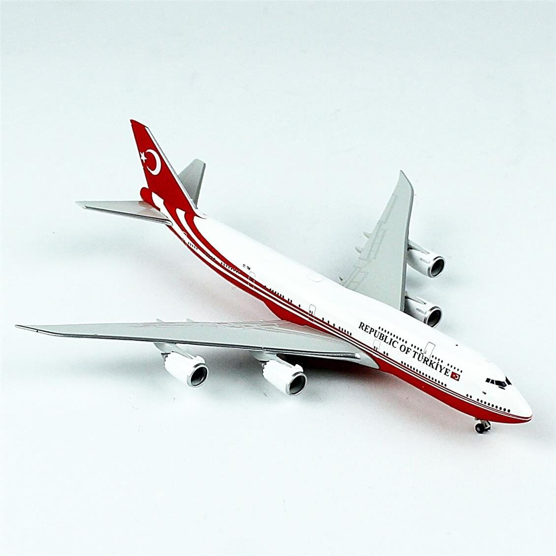 Herpa 537520 1/87 Ölçek, Türkiye Cumhuriyeti, Boeing 747-8 BBJ, Sergilemeye Hazır Model Yolcu Uçağı