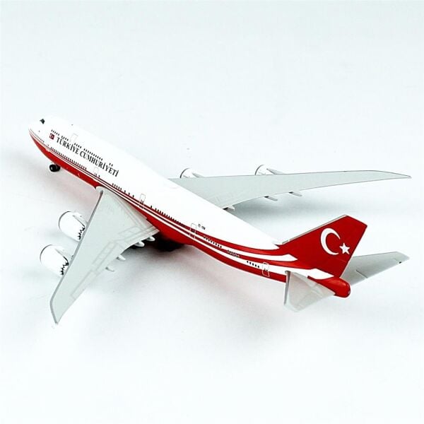 Herpa 537520 1/87 Ölçek, Türkiye Cumhuriyeti, Boeing 747-8 BBJ, Sergilemeye Hazır Model Yolcu Uçağı