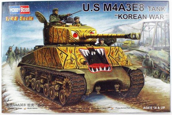 HobbyBoss 84804 1/48 Ölçek, M4A3E8 Tankı, Plastik Model kiti