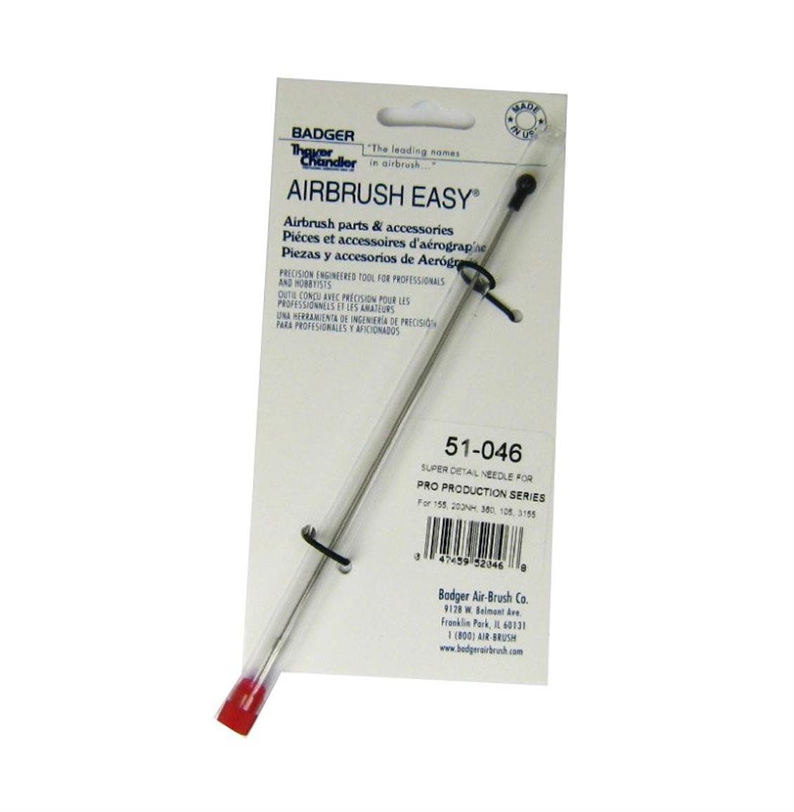 Badger 51-046 P.P.S. Super Detail Needle For 105, 105-2X