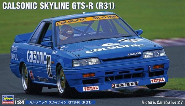 Hasegawa HC27 21127 1/24 Ölçek, Calsonic Skyline GTS-R R31, Yarış Aracı, Plastik Model kiti