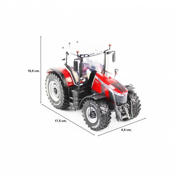 Universal Hobbies UH6668 1/32 Ölçek, Massey Ferguson 8S.305 Traktör (PTG Michelin EVOBIB), Sergilemeye Hazır Tarımsal Makine Mo